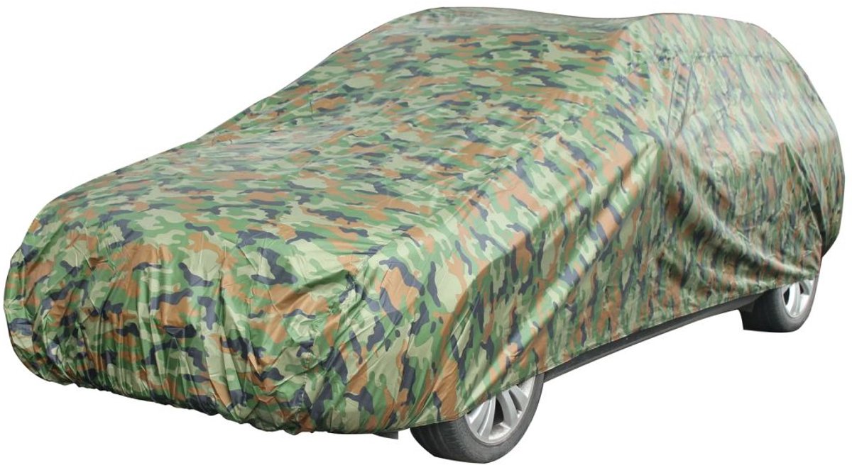Ganzgarage Nylon Kombi Camouflage - Robuuste afdekking voor betrouwbare bescherming tegen regen, sneeuw, UV-stralen en stof, passend voor kombi's, eenvoudige hantering