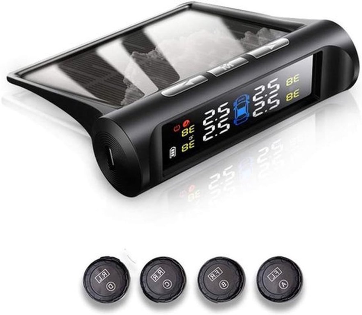 Bandenspanningsbewakingssysteem - Monitor - Zonne-energie - Externe sensor