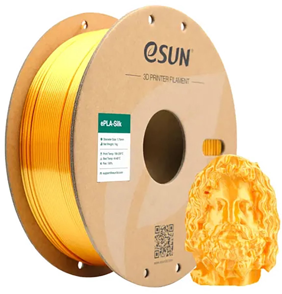 eSun PLA-Silk Goud / Gold 1 kg - 1.75mm - 3D printer filament