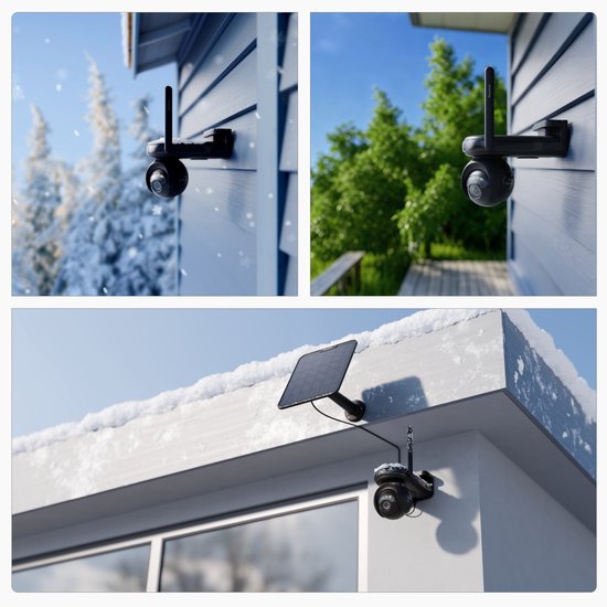 Reolink Altas PT Ultra + Zonnepaneel 6 W- 4K Beveiligingscamera Buiten, 500 Dagen Batterijduur, ColorX Nachtzicht Zonne-energie Camera Draadloos, 360° Pan-Tilt Automatische Tracking, Dualband Wi-Fi 6, Slimme Detectie, Zwart van Merkloos — afbeelding 5