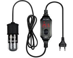 Mini Aquarium Heater 30W USB - Aquarium Verwarmingselement LED Display - Externe Temperatuurregelaar - Mini Verwarmingsstaaf voor Aquarium - Aquarium Verwarmer