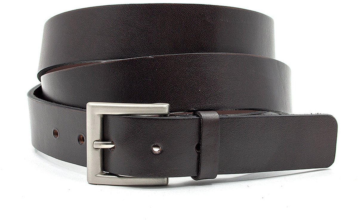 Riemmaat XL bruin - Heren riem - 3.5 cm breed - Leer - Extra lange riem - Casual - Maat 150
