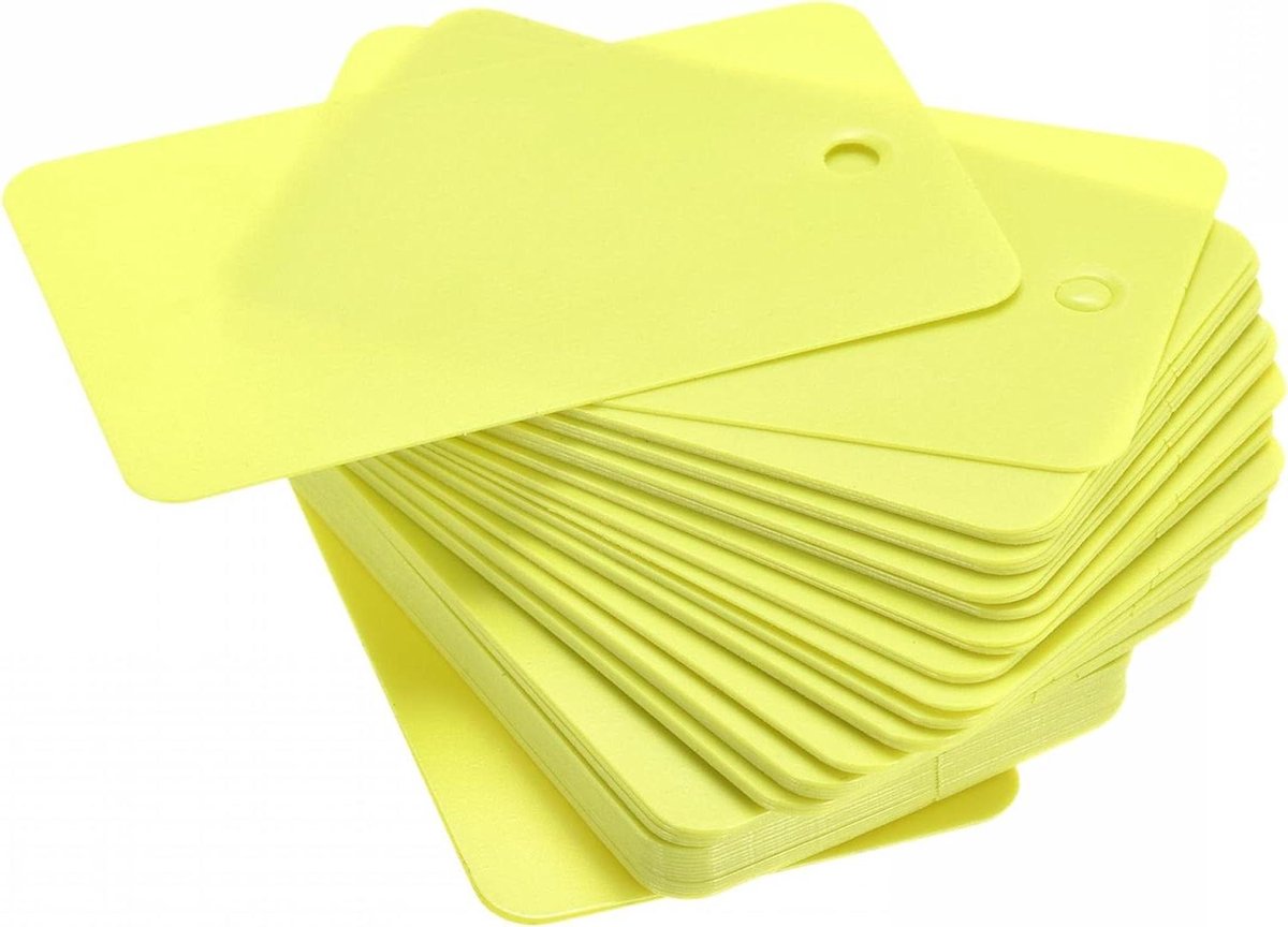 Waterdichte Etiketten - Label Stickers - Product Identificatie - Scheurvast PVC - 30x50mm - Geel