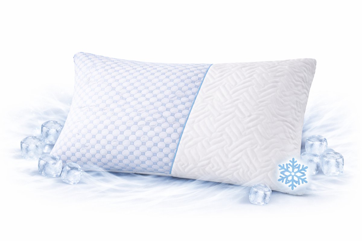 House of Balance Cool Pillow - Verkoelend Hoofdkussen - Zomer Kussen - Slaapkussen - Hoofd kussen Verkoelende Werking Wit