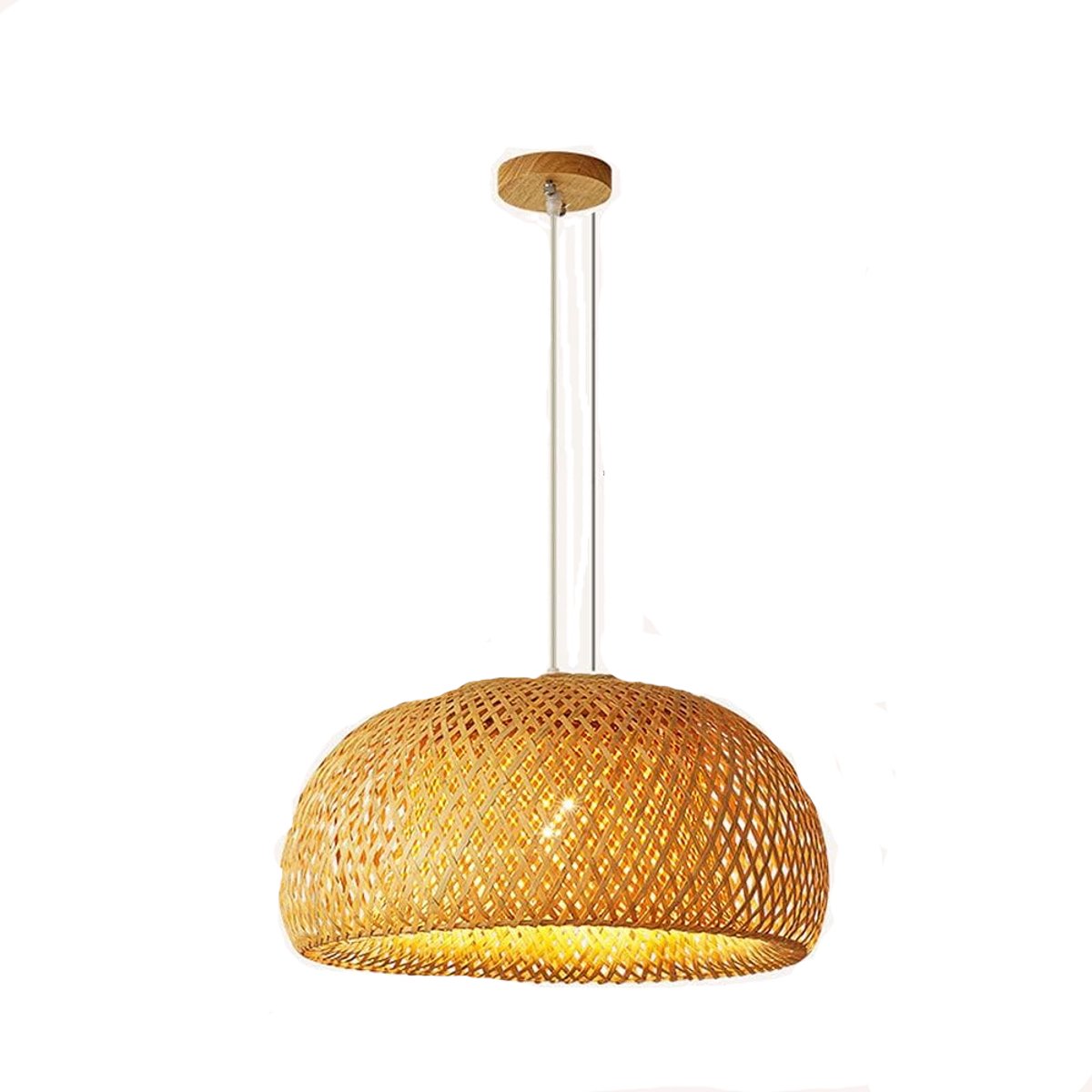 Jently hanglamp - hanglampen - pendellamp - hangverlichting - rotan - kroonluchter - plafondlamp - bamboe - handgeweven