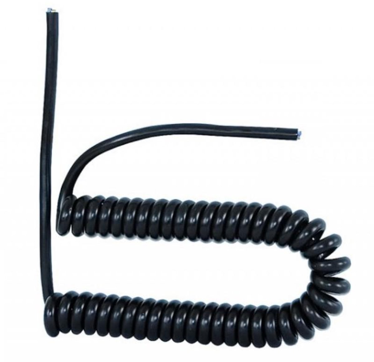 F-Elektro Serie - Spiraalvormige Aansluitkabel - 3x1,50 05VVH8-F - Zwart - 5m