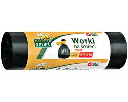 Bee Smart - Afvalzakken - 60l - 10 stuks - Zwart - HDPe
