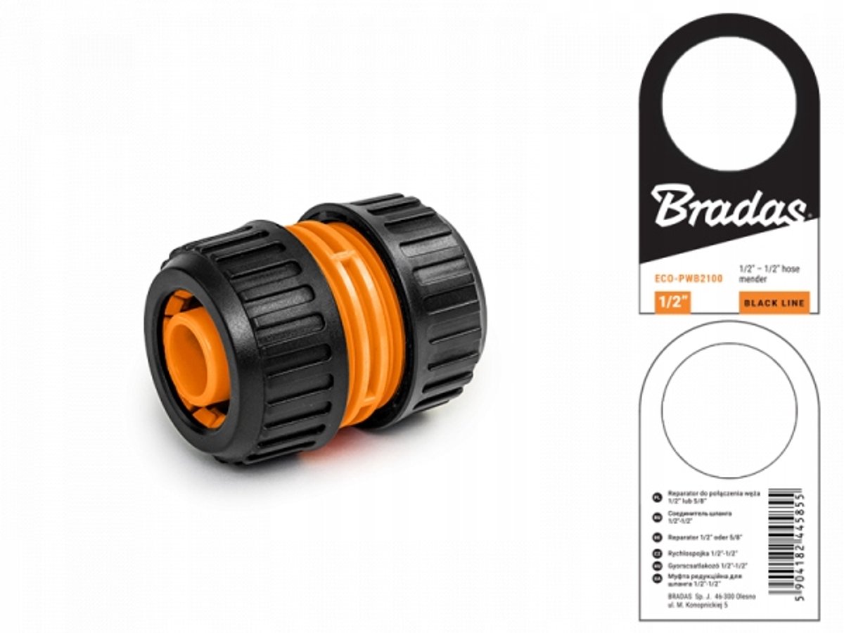 Bradas ECO-PWB2100 - Reparator - Black Line - 1/2" - PVC