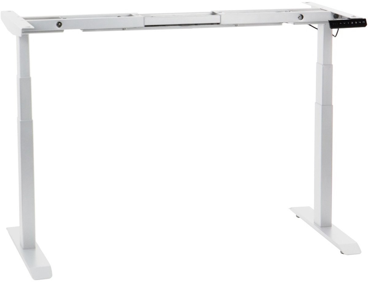 Stema Serie - Elektrisch Verstelbaar Bureau Onderstel - Wit - 3-Segment Noga - 61,5-126,5 cm
