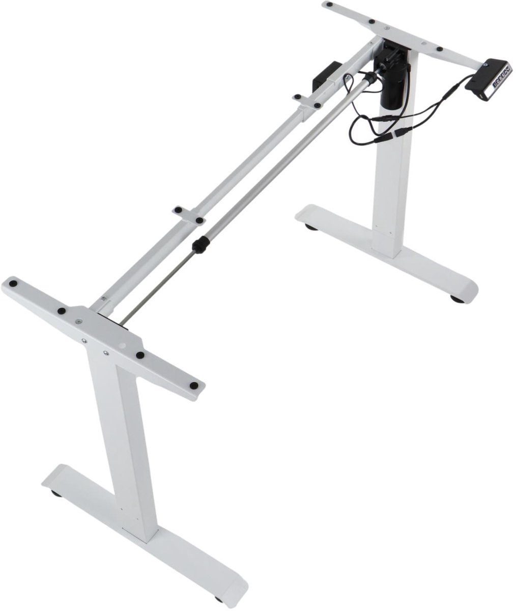 Stema Prato 01-2T/W - Metalen Bureau Onderstel - Elektrische Hoogteverstelling - USB Opladen - Tweesegment Poten