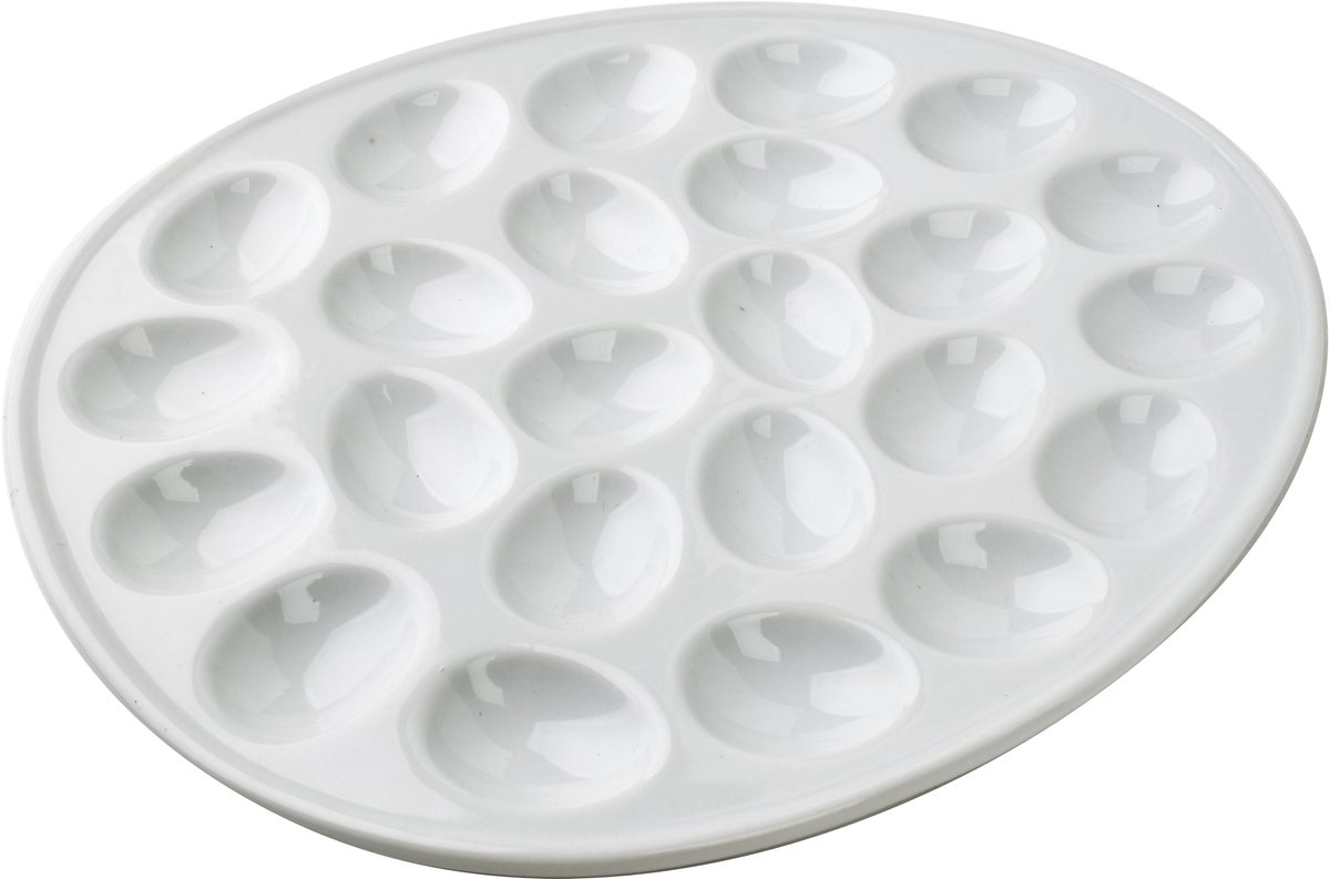 Mondex BASIC - Eierschaal - 24 plaatsen - 35x28 cm - Ovale Vorm