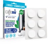 Caffenu Universele Ontkalkingstabletten Koffiemachine - 6 Stuks x 9g - Geschikt voor Jura, Bosch, Siemens en Melitta - Zorgt voor Warmere Koffie, Betere Smaak en Langere Levensduur Koffiezetapparaat