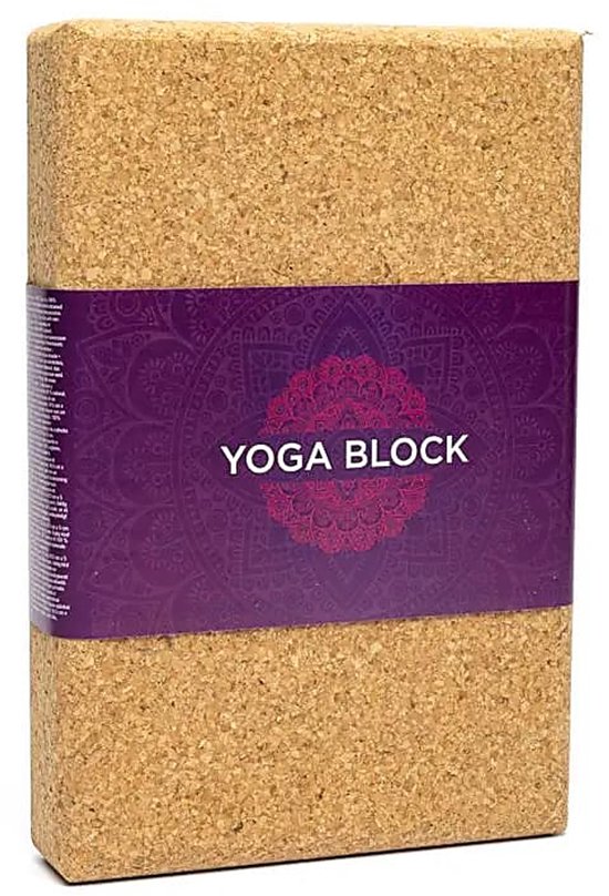 Yoga steunblok kurk voor schouderstand - 30.5×20.5×5 cm van Domyos — afbeelding 2