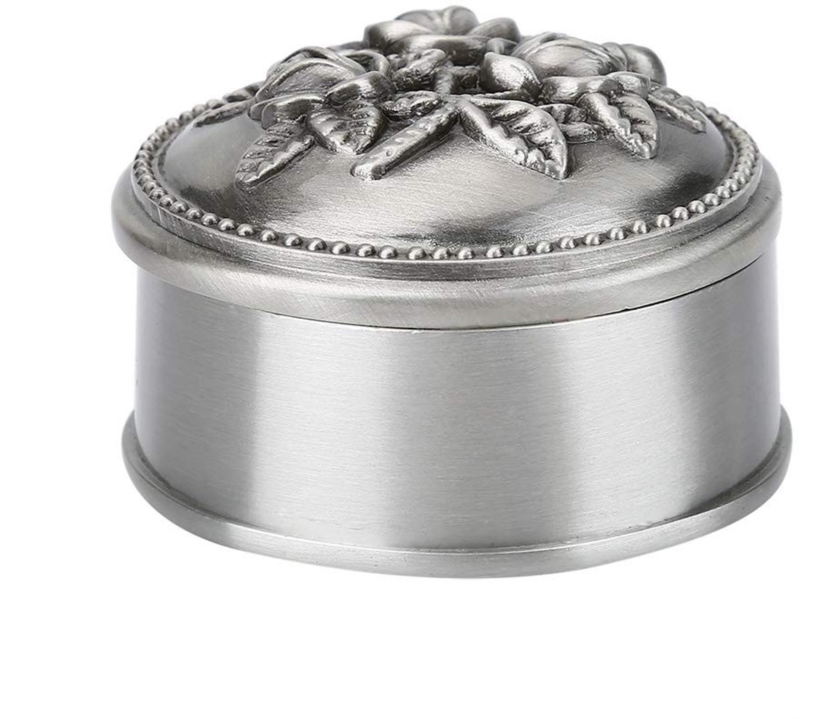 Golden crown - Sieraden Doos - Vintage Ring Bewaarbox - Antiek Ontwerp - Zinklegering - Huwelijksring Box - Geschikt voor Vrouwen - Zilver