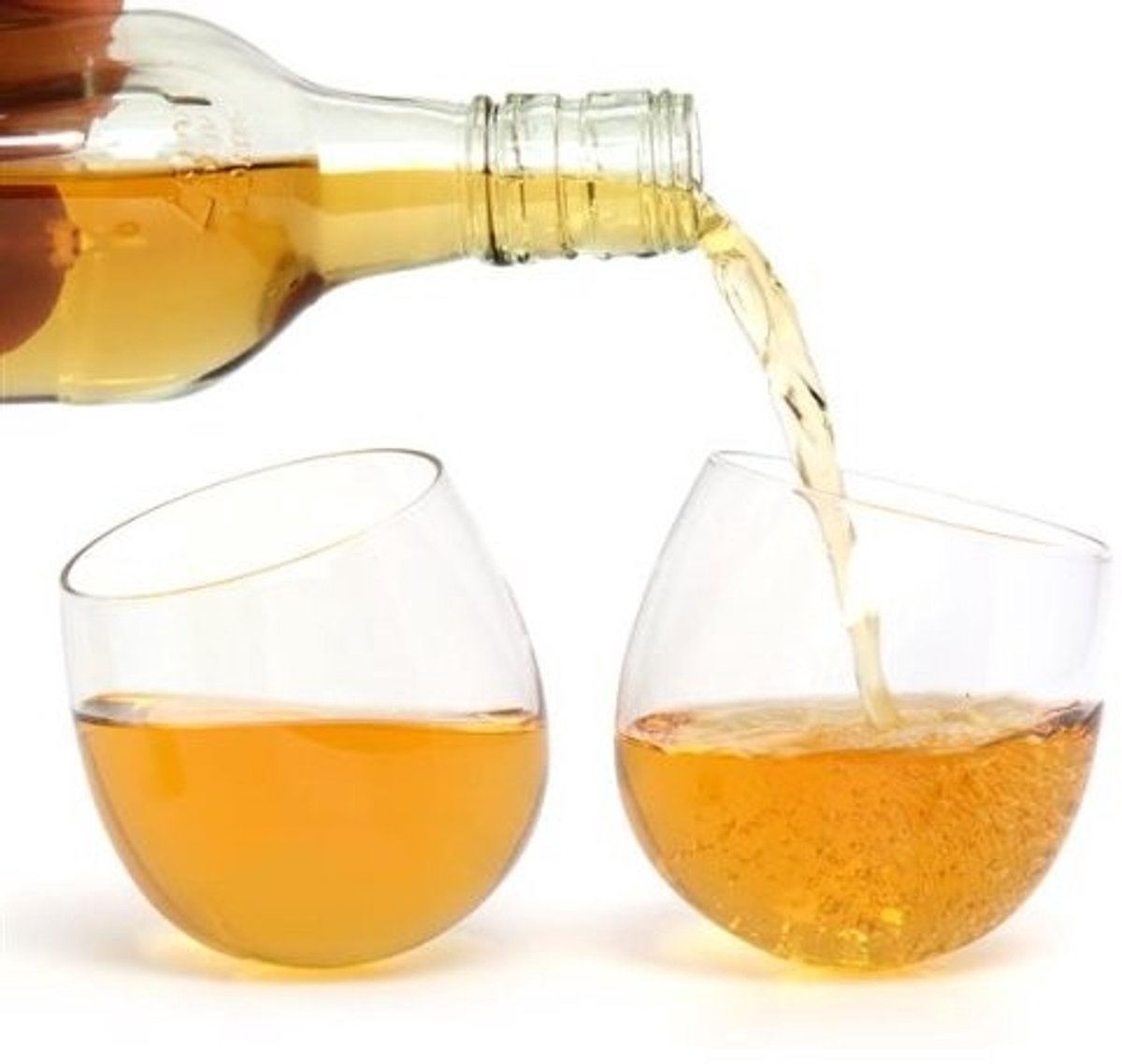 Store_7 - Whiskey glazen - Rocking glasses - Uniek ontwerp - 300ml - Voor whiskey en rode wijn - Perfect cadeau voor volwassenen