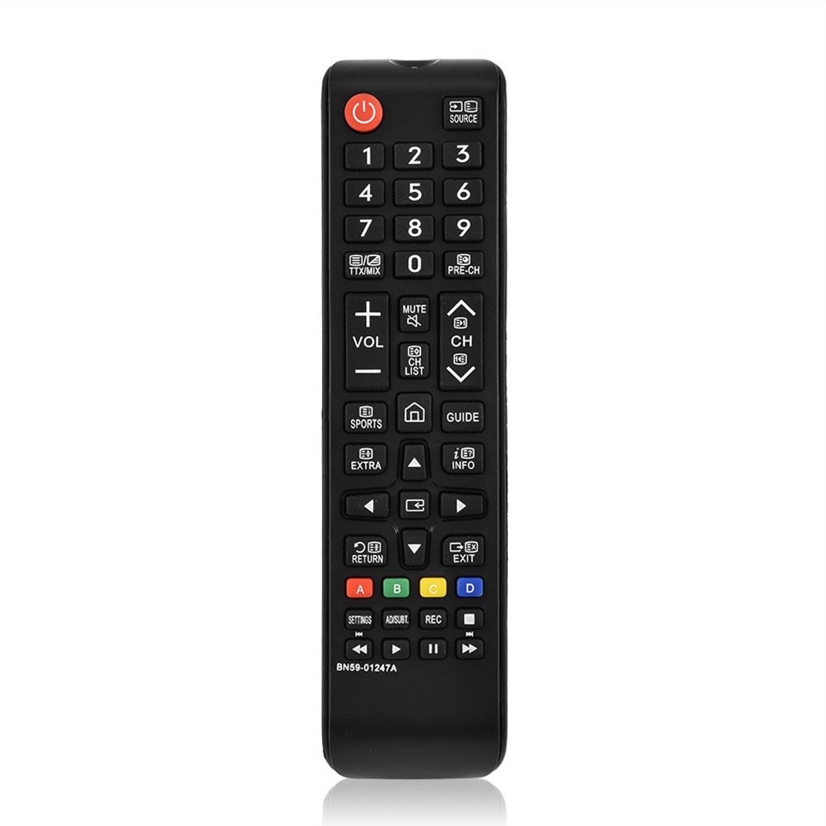 Golden crown - Vervangende afstandsbediening - TV afstandsbediening - Zwart - Universieel - Geschikt voor UE65KU6070 UE65KU6400 UE65KU6079