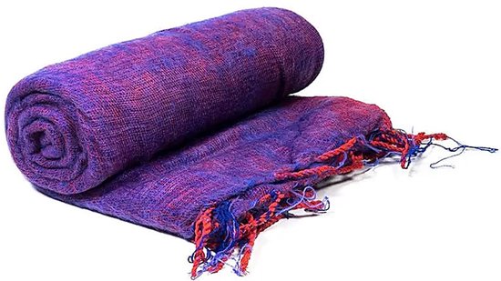 Yoga deken effen - violet van Yogitri — afbeelding 4