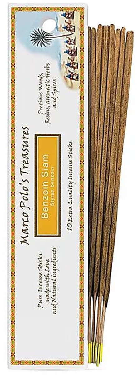 Wierook Marco Polo's Treasures Benzoin Siam --set van 2 stuks - 20 G - 20 g
