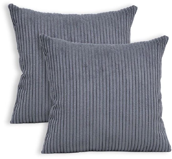 LuMali Kussensloop Grafiet 45x45 cm - Kinder Kussensloop - Toddler Pillow Case - OEKO-TEX®