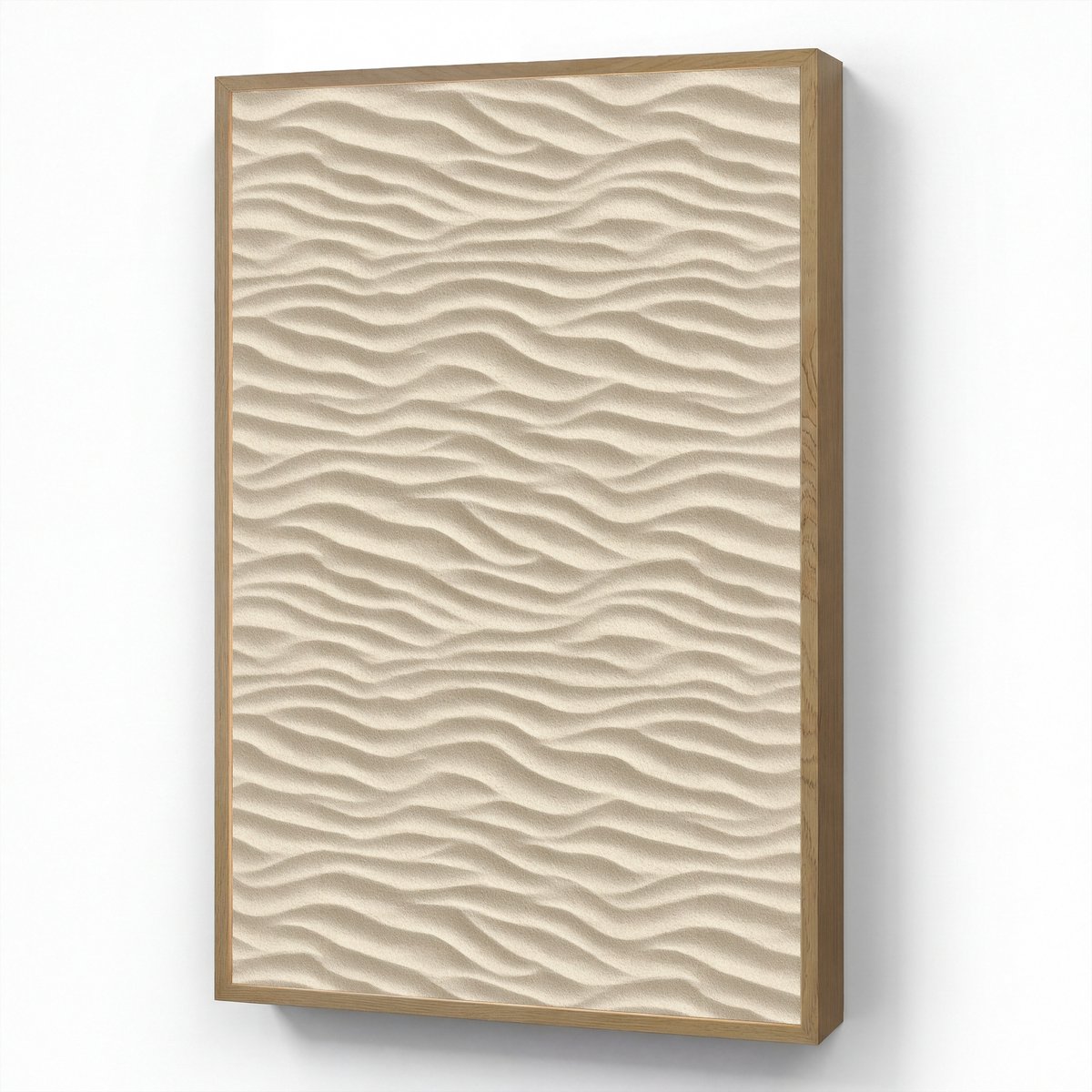 Wandlamp 70x100 cm - Oplaadbaar - Zand - Golven - Beige - Wandlampen binnen woonkamer - Sl