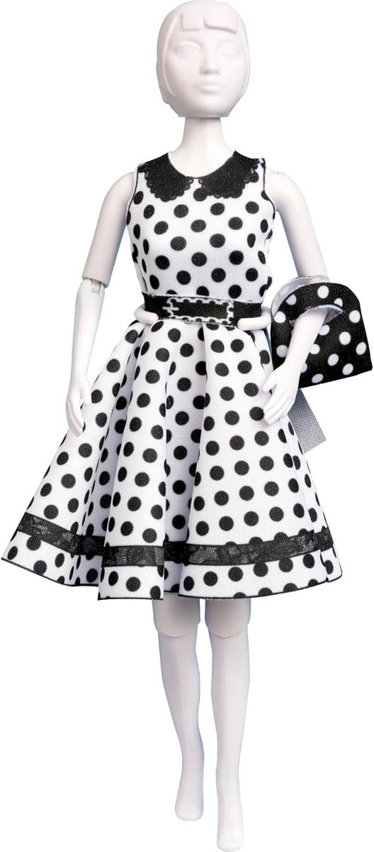 Mannequin pop - Kleedpop paspop - Kleding ontwerpen - Natuurlijk geproportioneerd - 31 x 10 x 8 cm - Meerkleurig — afbeelding 3