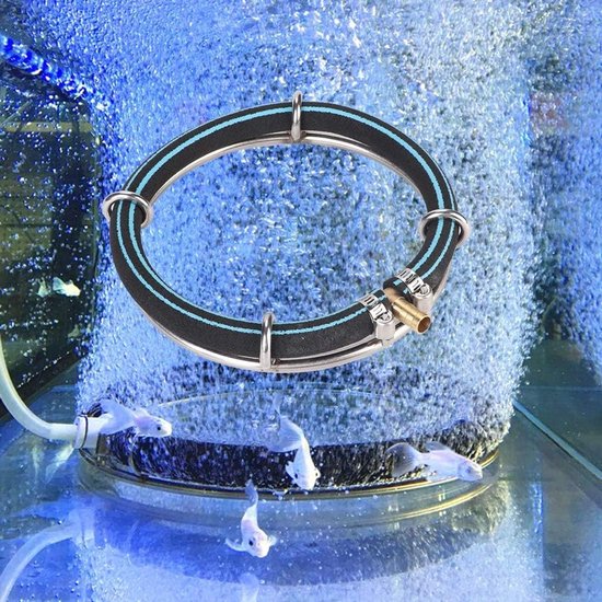 Ronde Luchtbel Diffuser voor Aquarium en Vijver - Zuurstof Bubbler en Luchtsteen voor Optimale Waterkwaliteit (25cm) — afbeelding 2