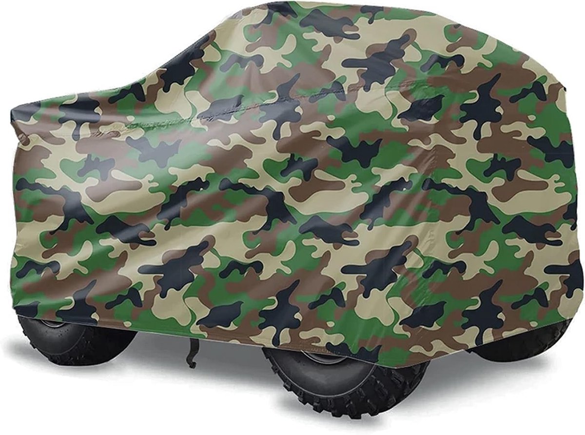 Off-Road Voertuig Zeil XXL Waterdicht en Duurzaam 190T Universele Upgrade 220 cm x 98 cm x 106 cm Camouflage voor Bescherming en Onderhoud