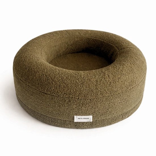 Pets Pride® Orthopedische Kattenbed - Bouclé Teddy - Kattenmand- Dierenmand - Zakt niet in - Ultrazacht & Duurzaam - Memory Foam - Traagschuim - 60cm - Catnip