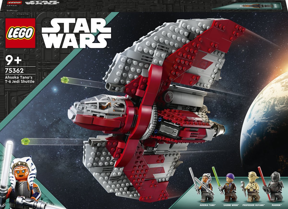 LEGO Star Wars Ahsoka Tano's T-6 Jedi shuttle Bouwbaar Ruimteschip - 75362 — afbeelding 22