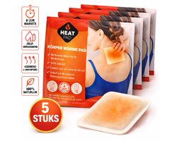 Warmte pleister - Warmte pad 13x10cm voor ontspanning en pijnverlichting-Warmte Patch - Warmte therapie voor rug, schouders en nek-Warmte patch bij spierpijn-warmte pleister-5 stuks