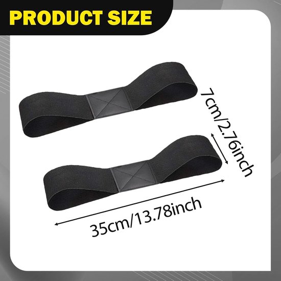 Golf Swing Training Band - Swingtrainer - 2 stuks - armsynchronisatie - trainingshulpmiddelen - Elastische golf trainingshulpband - Golf swing armband - Golf Hand Correctie Ban - Golf accessoires voor beginners - Zwart van Merkloos — afbeelding 2