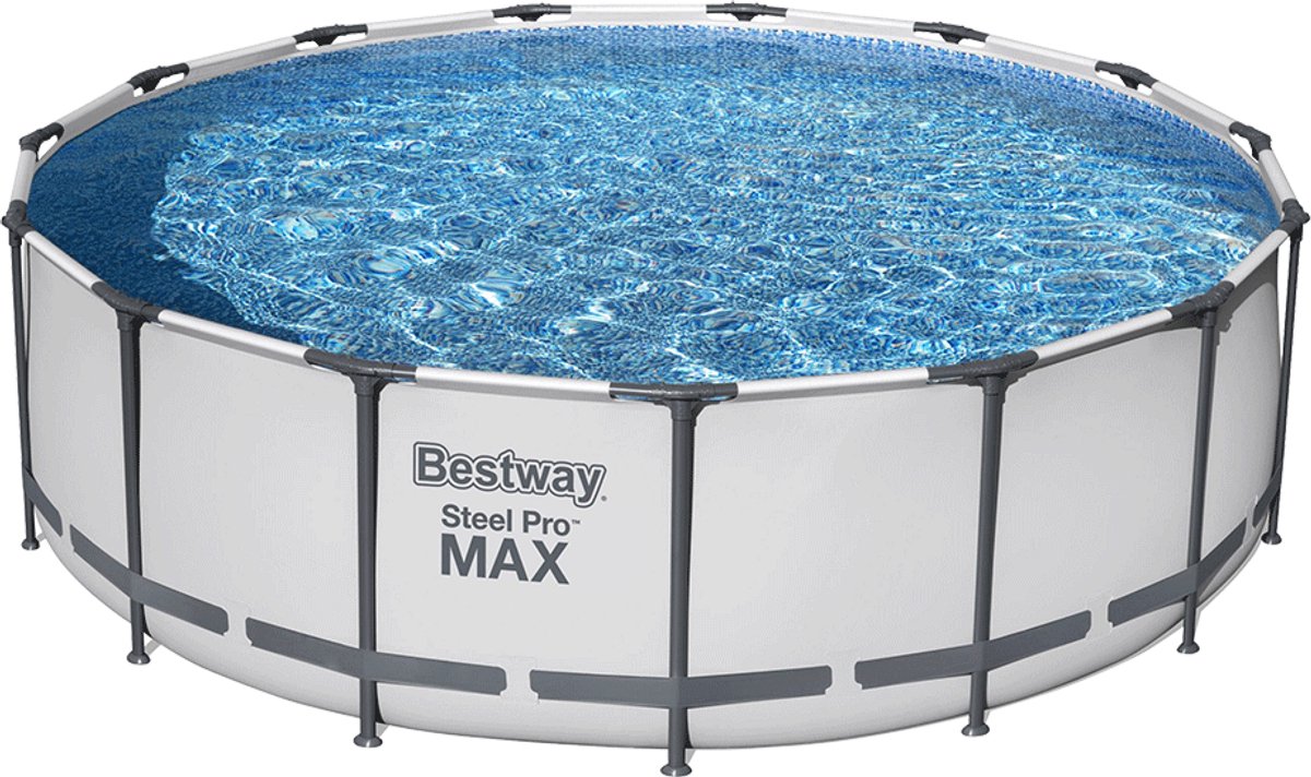Bestway Steel Pro MAX kit piscine avec pompe de filtration - Ø 457 x 122 cm