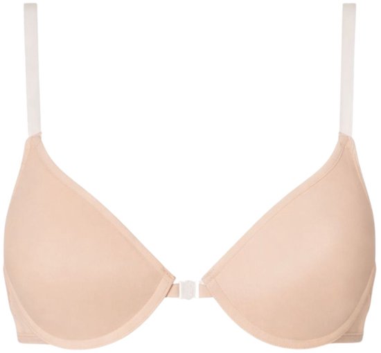 Soutien-gorge de danse et de ballet couleur chair – armature et bretelles transparentes taille de bonnet A