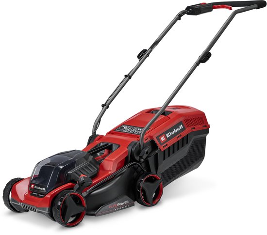 Einhell Accu Grasmaaier GE-CM 18/32 C Li BL Solo – Power X-Change – 18 V/Li-ion – Maaibreedte: 32 cm – Aanbevolen gazonoppervlakte: tot 270 m² – 27 L opvangzak – Maaihoogte: 25-65 mm – Excl. accu en lader