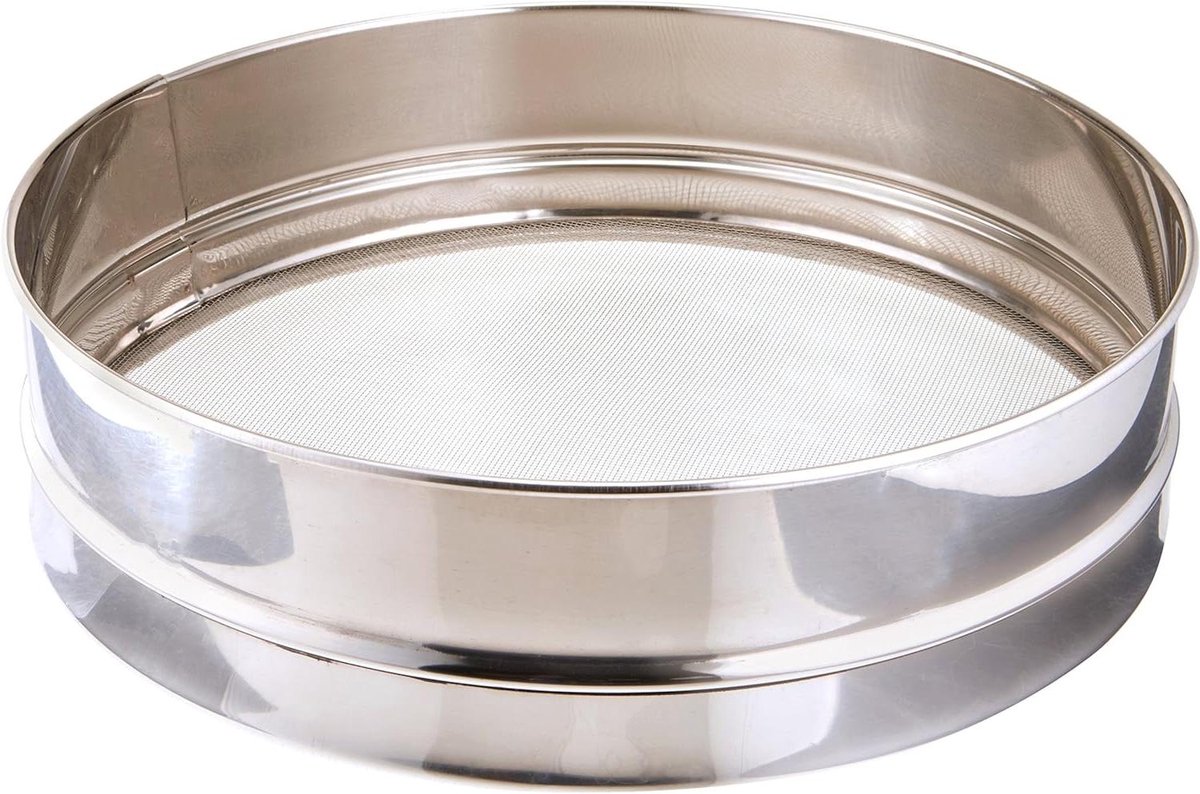 RVS Zeef - Keuken Zeef - Voedsel Zeven - Zeefrand - 25 cm - Roestvrij staal