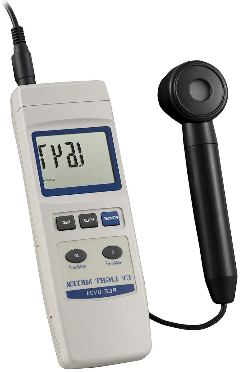 UV-stralingsmeter - UVA UVB meter - Straling meten - Externe sensor - 1999 mW/cm² - Grijs