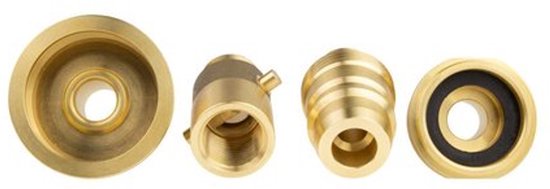 LPG vulnippelset Europa 4-delig met opbergtas, Bajonet, DISH, ACME en Euro nozzle van Merkloos — afbeelding 5