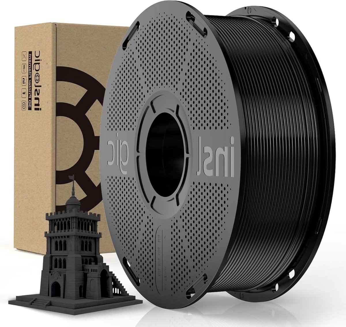 PLA Filament - 3D Printmateriaal - Snel 3D Printen - Hoge Printsnelheid - 1.75 mm - Zwart