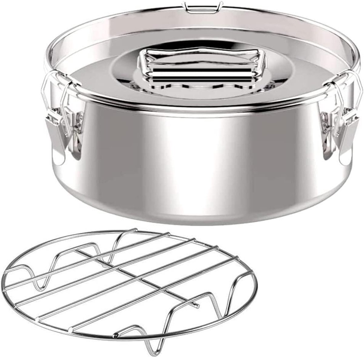 Flan Pan - Taartvorm Puddingvorm - Desserts Maken - Roestvrij Staal - 1.6 Liter - Zilver