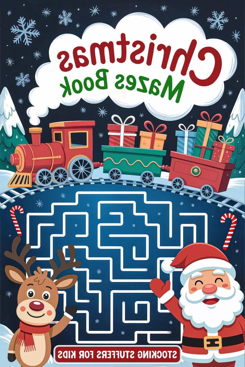 Kerst Doolhoven Boek - Puzzelboek Kinderen - Feestdagen Activiteit - 150 Kerst Puzzels - 6 x 9 inch - Niet gespecificeerd