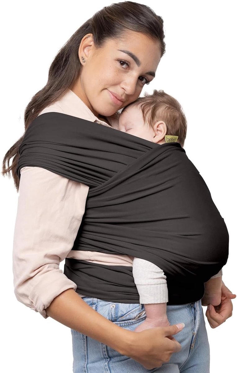 Boba Baby Draagdoek - Draagzak Baby Slings - Baby Dragen - Originele Rekbare Doek - 5 m lang - Paars – foto 6