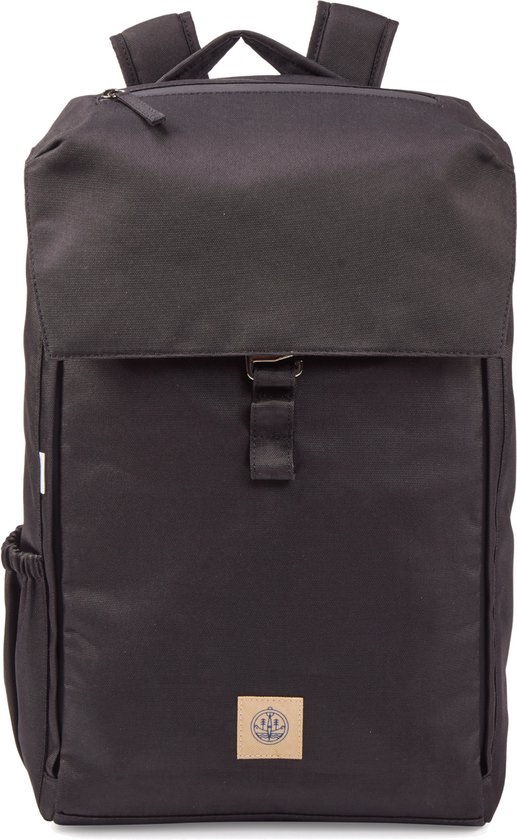The BlueWave Collective - Re.27 Cycle | Daypack - Laptop Rugzak tot 16 inch - Gerecycled Plastic - Rugtas 25 L - Waterdicht en Duurzaam - Zwart