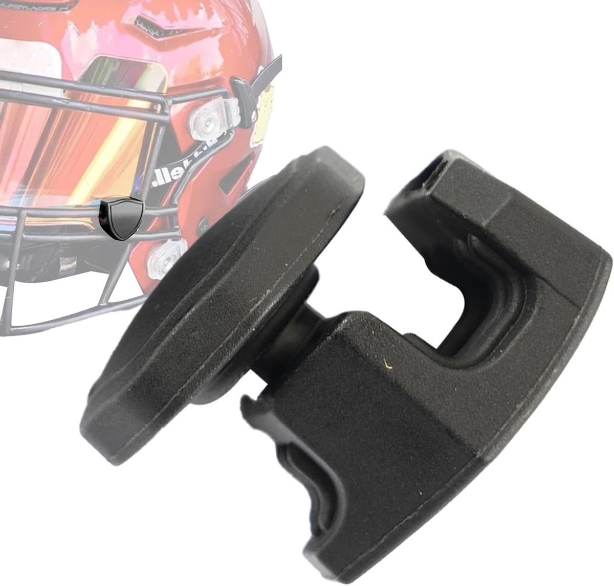 Voetbal Vizier Clips - Vizier Schroeven - Helm Bevestigen - Hoge Sterkte - 13g - Zwart