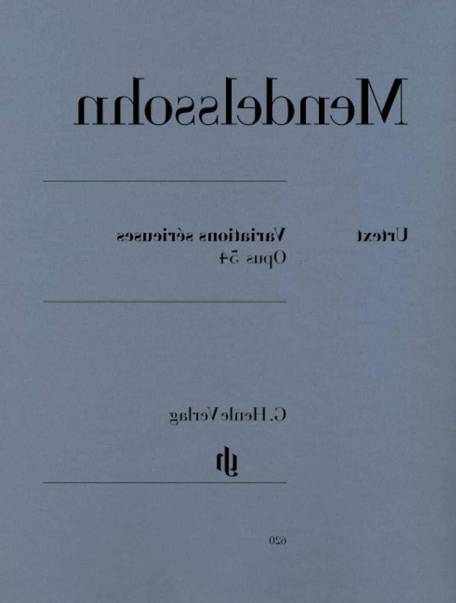 Variaties serieuses - Muziekstuk Piano - Muziek Uitvoeren - Belangrijkste pianowerk - 27 x 0.4 x 30.5 cm - Niet gespecificeerd
