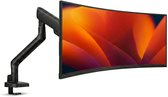 Alberenz® Single Monitor Arm Zwart 2026 met USB-C & USB-A – Verstelbare Monitorbeugel met Gasveer – Tot 40" / 11 kg – Ergonomisch & Ultrawide Geschikt – VESA 75x75 & 100x100