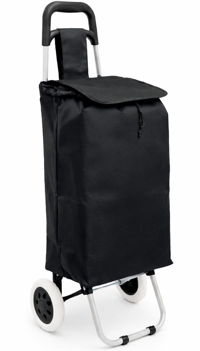 Bol.com Dreamble® | Boodschappentrolley | Boodschappenwagen | Zwart | Extra Groot en Sterk | 46 Liter | Stalen Frame | Grote Wie... aanbieding
