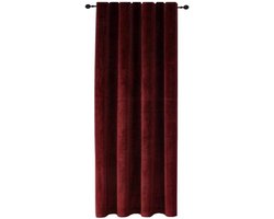 Verduisterende Gordijnen - Gordijnstof Velvet - Slaapkamer Verduisteren - Geluiddempend Effect - 140x245 cm - Bordeaux