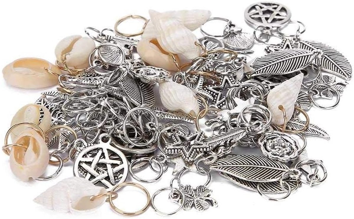 70 Stijlvolle Metalen Haarvlecht Ringen voor Dreadlocks, Unieke Modeaccessoires voor Feestjes, Bruiloften en Fotoshoots