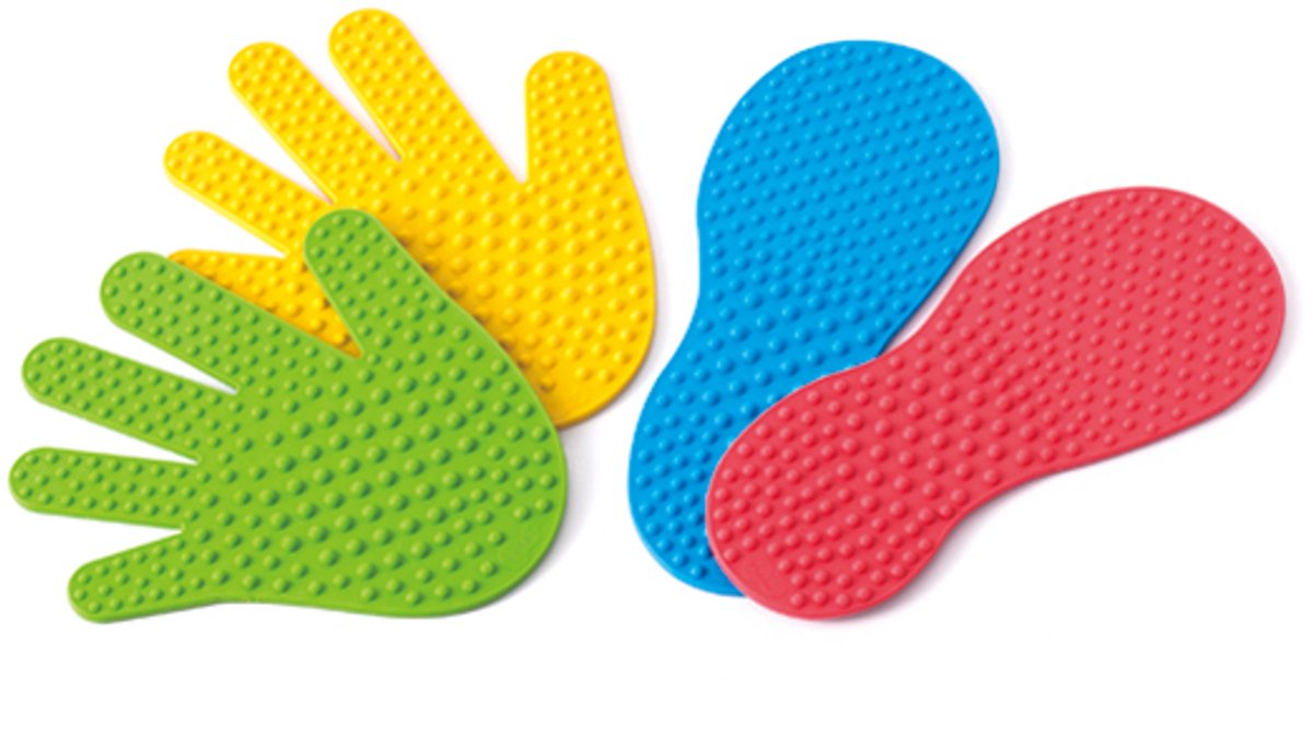 Eduplay educatief spel Handafdrukken en Voetafdrukken 6 paar multicolor.