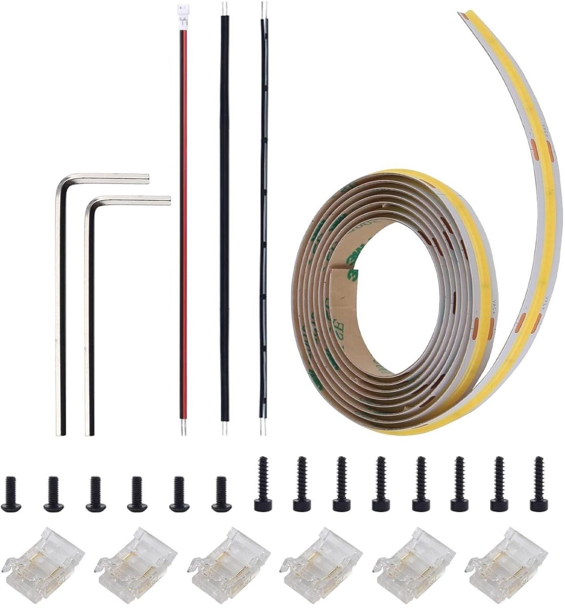 LED Lichtstrip Kit - Verlichting Upgrade - 3D Printer Verlichten - COB Hoge Dichtheid - 24V - Wit